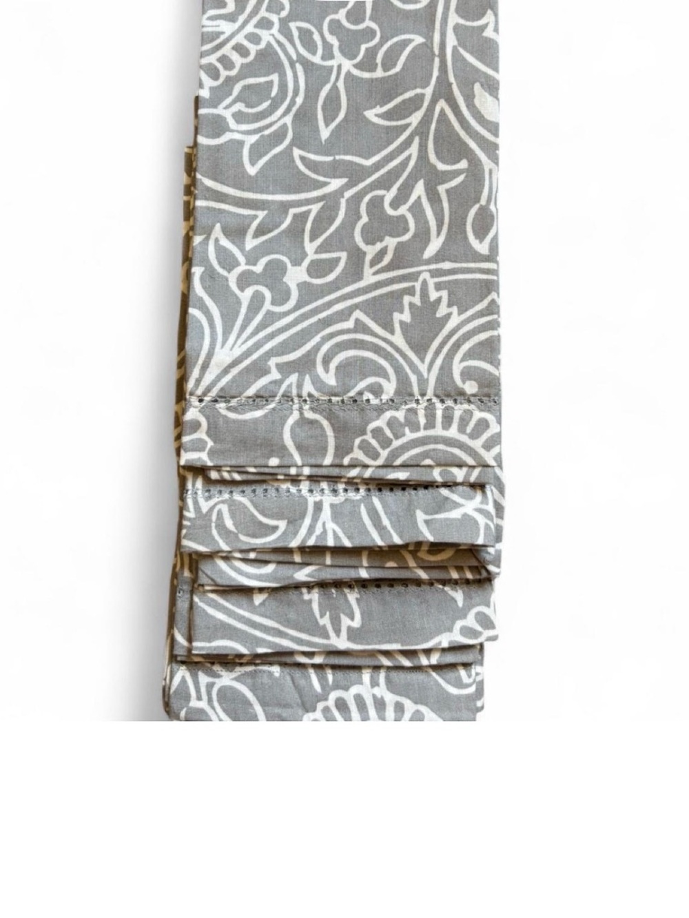 Hudson43 Cotton Grey and White Napkins